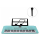 Instrument muzyczny MusicMate Keyboard MM-04 KeyDeluxe Turkusowy